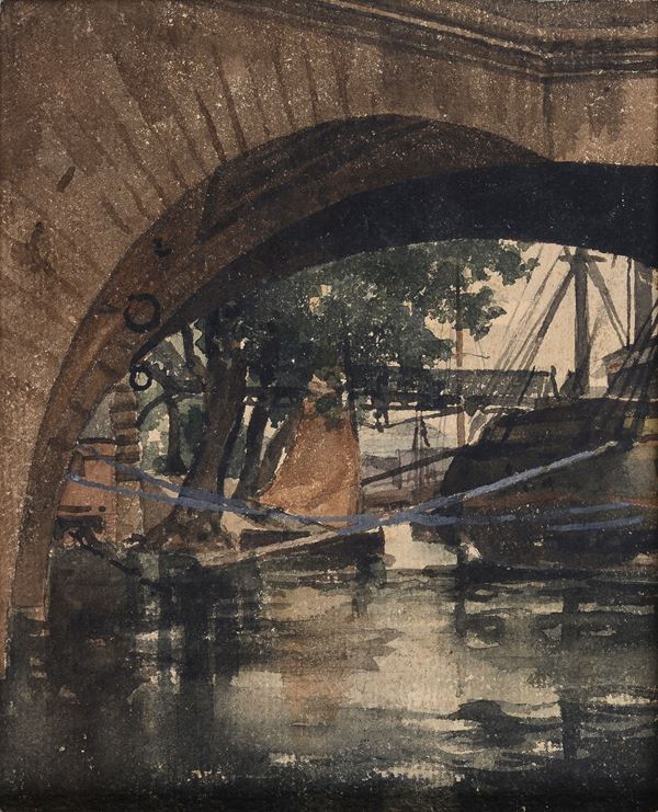 Scuola Europea, XIX-XX sec. - Il ponte sul canale