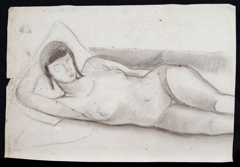 Scuola Europea, Inizi XX Sec. - Nudo Femminile Disteso