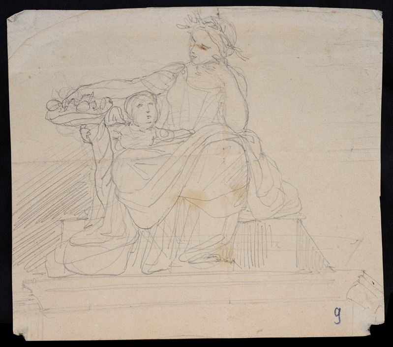 Scuola Neoclassica - Allegoria Dell'abbondanza