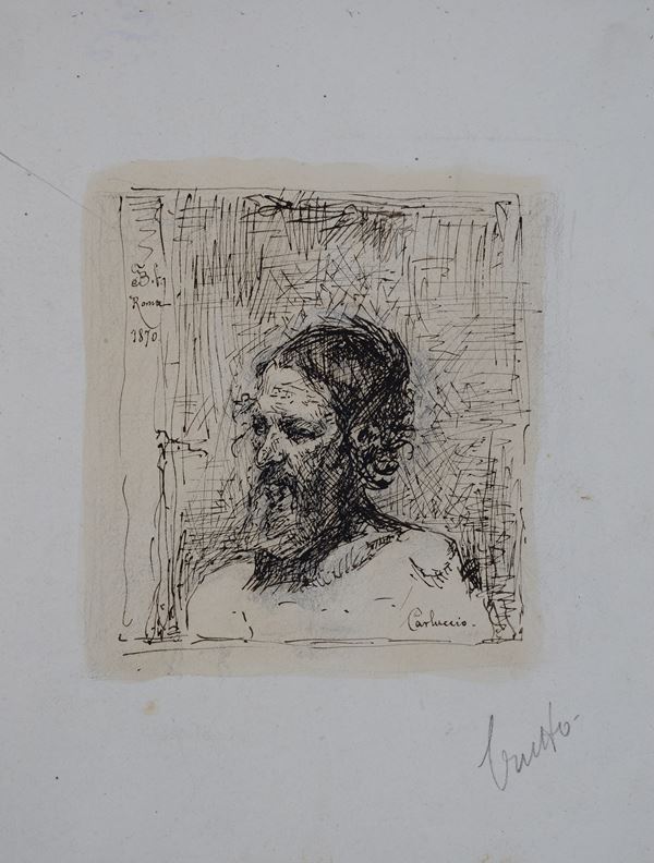 Scuola Italiana, XIX sec. - Ritratto virile