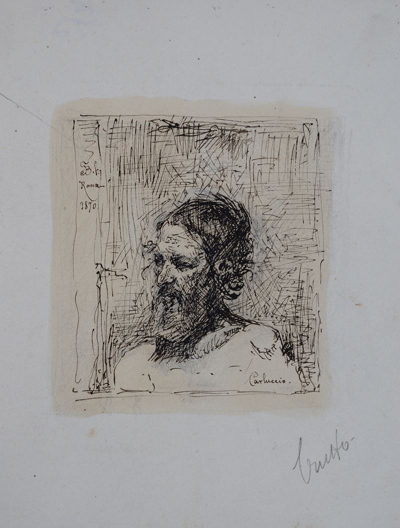 Scuola Italiana, XIX Sec. - Ritratto Virile