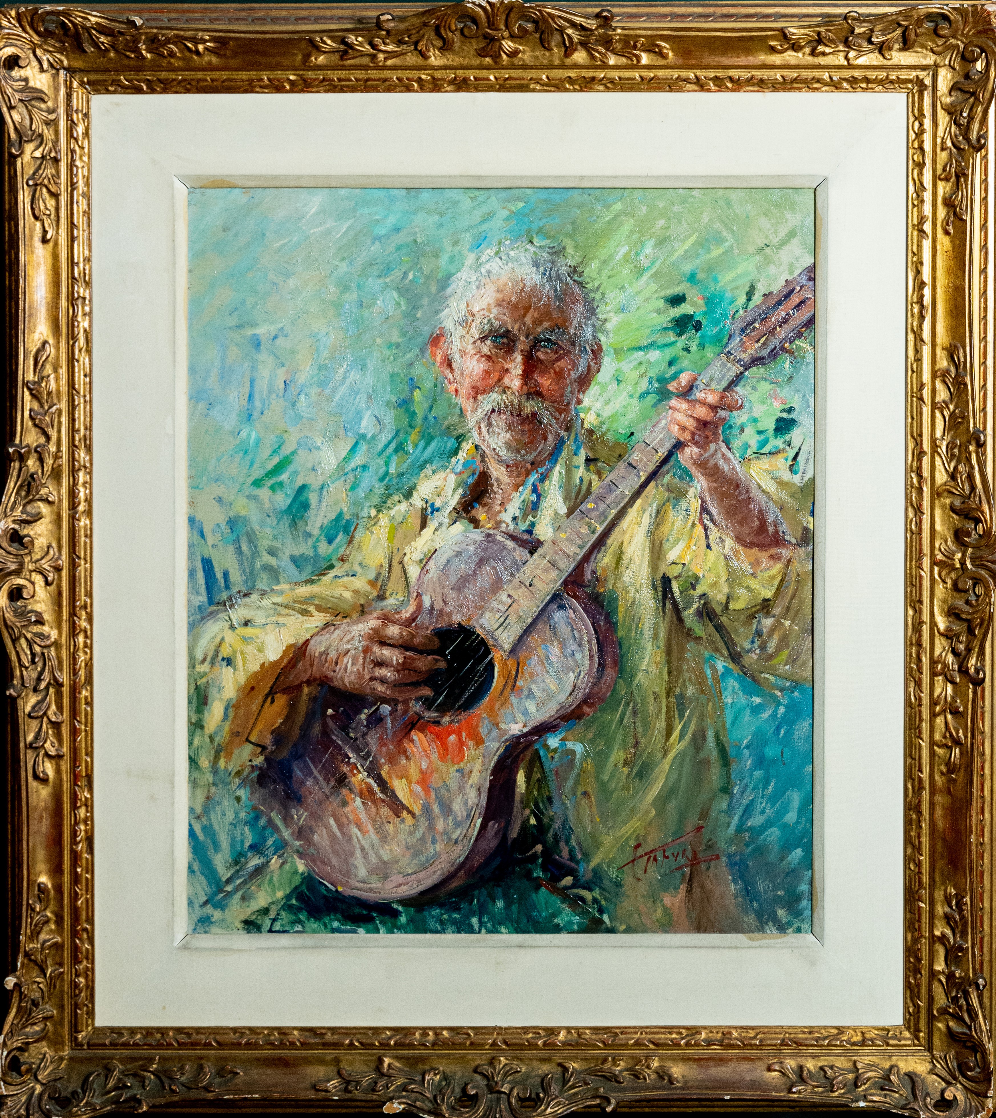 Clemente Tafuri - Vecchio con Chitarra