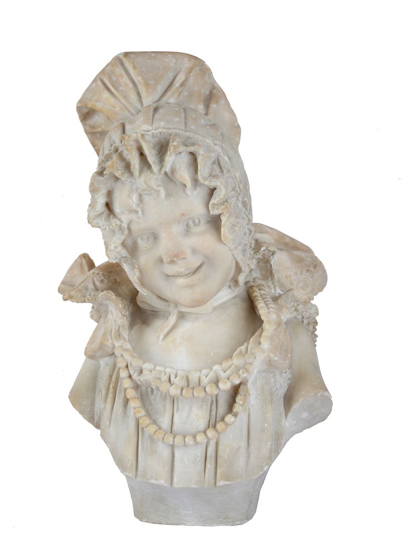Pietro Bazzanti - Bambina con Cuffietta