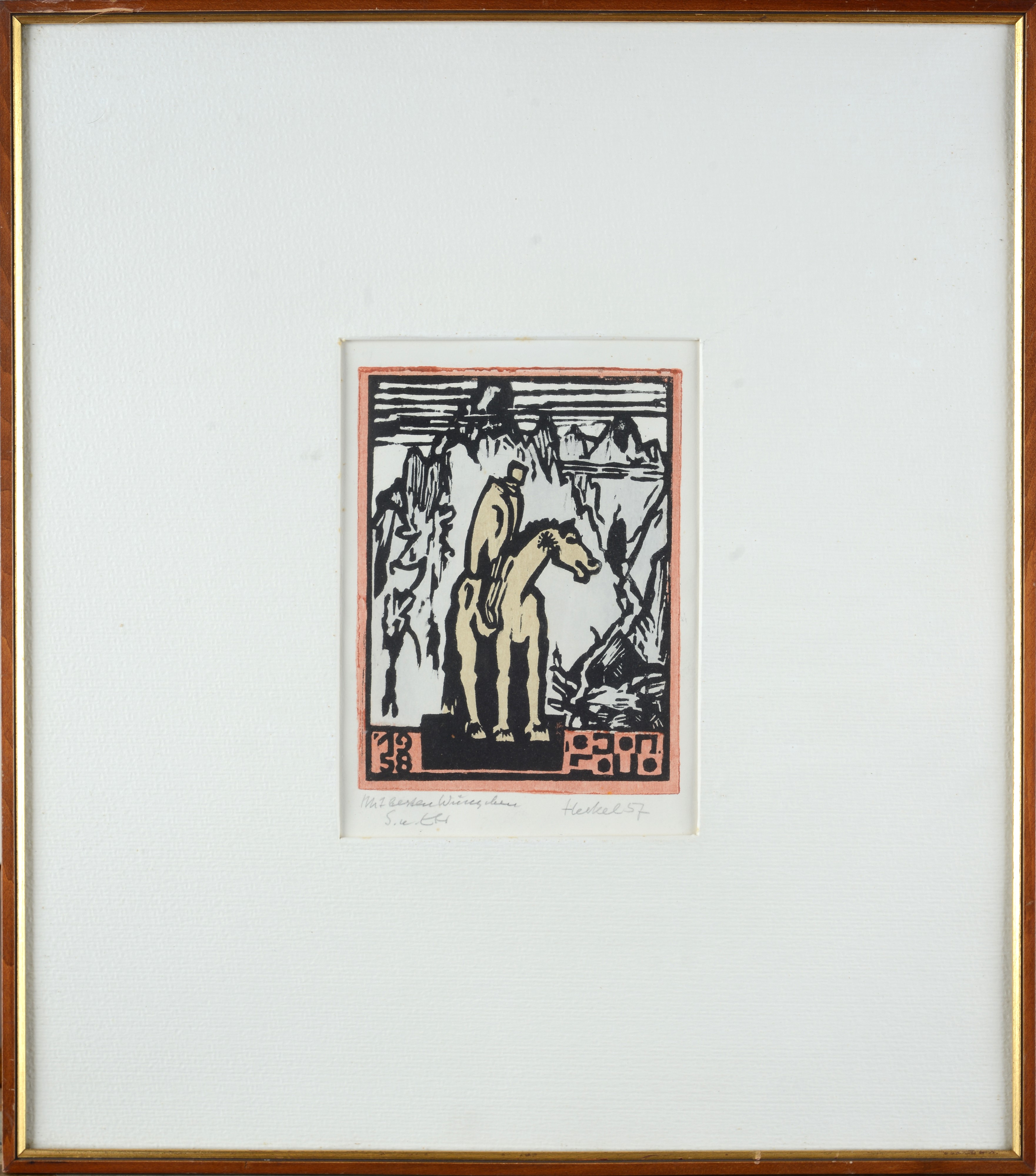 27. Jahresblatt: Reiter in Gebirge