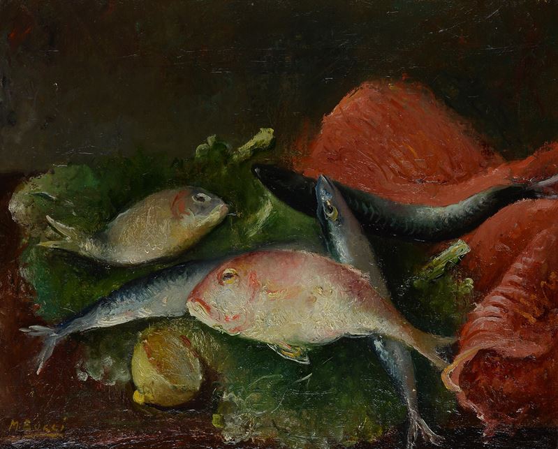 Natura morta con pesci