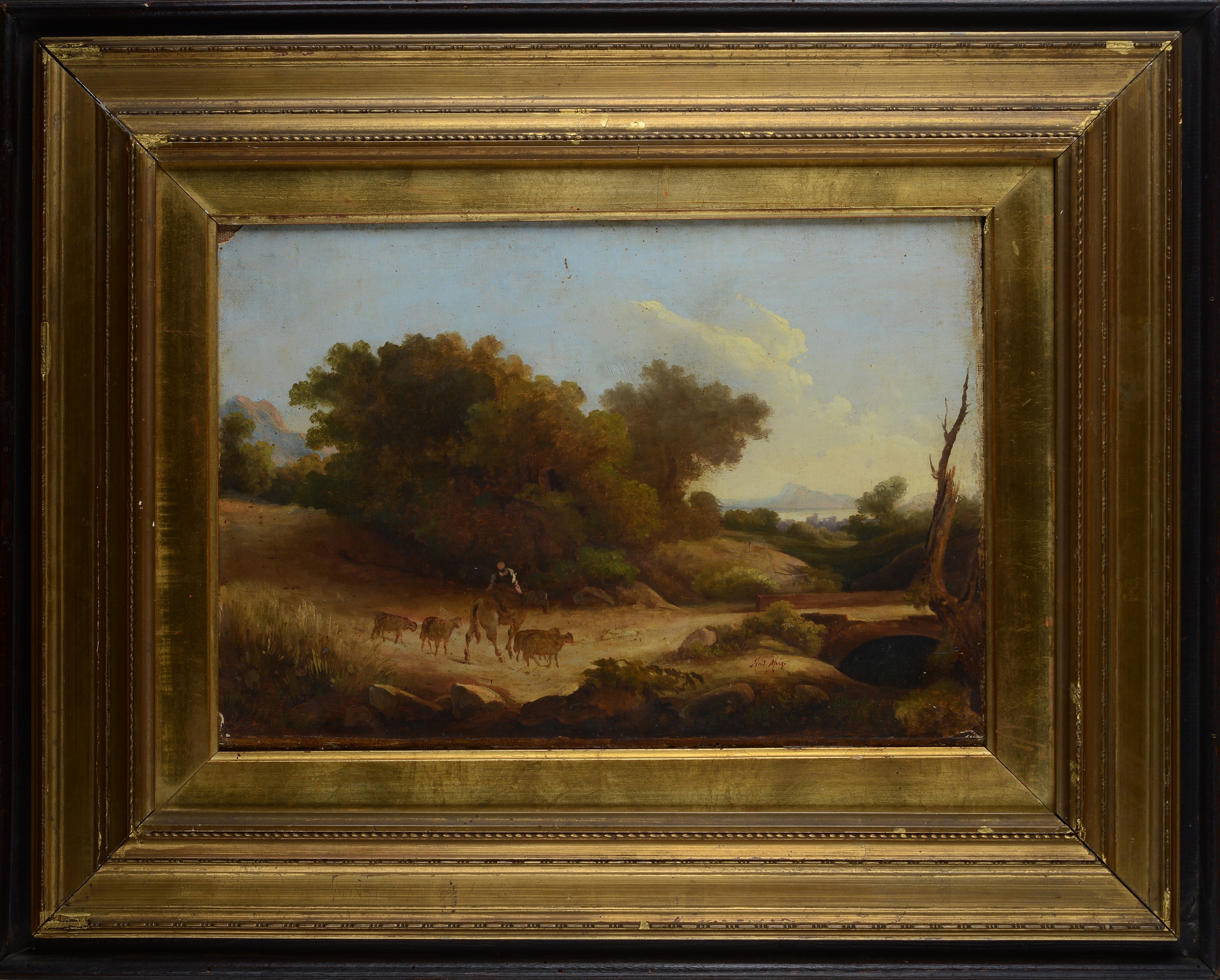 Attr. a Andreas Markò - Paesaggio con Gregge