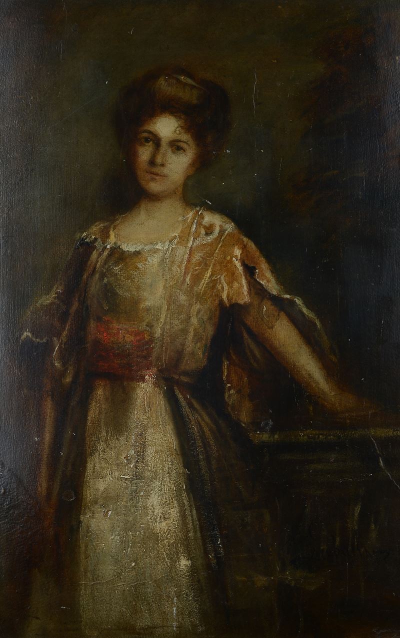 Franz Von Lenbach - Figura di Donna