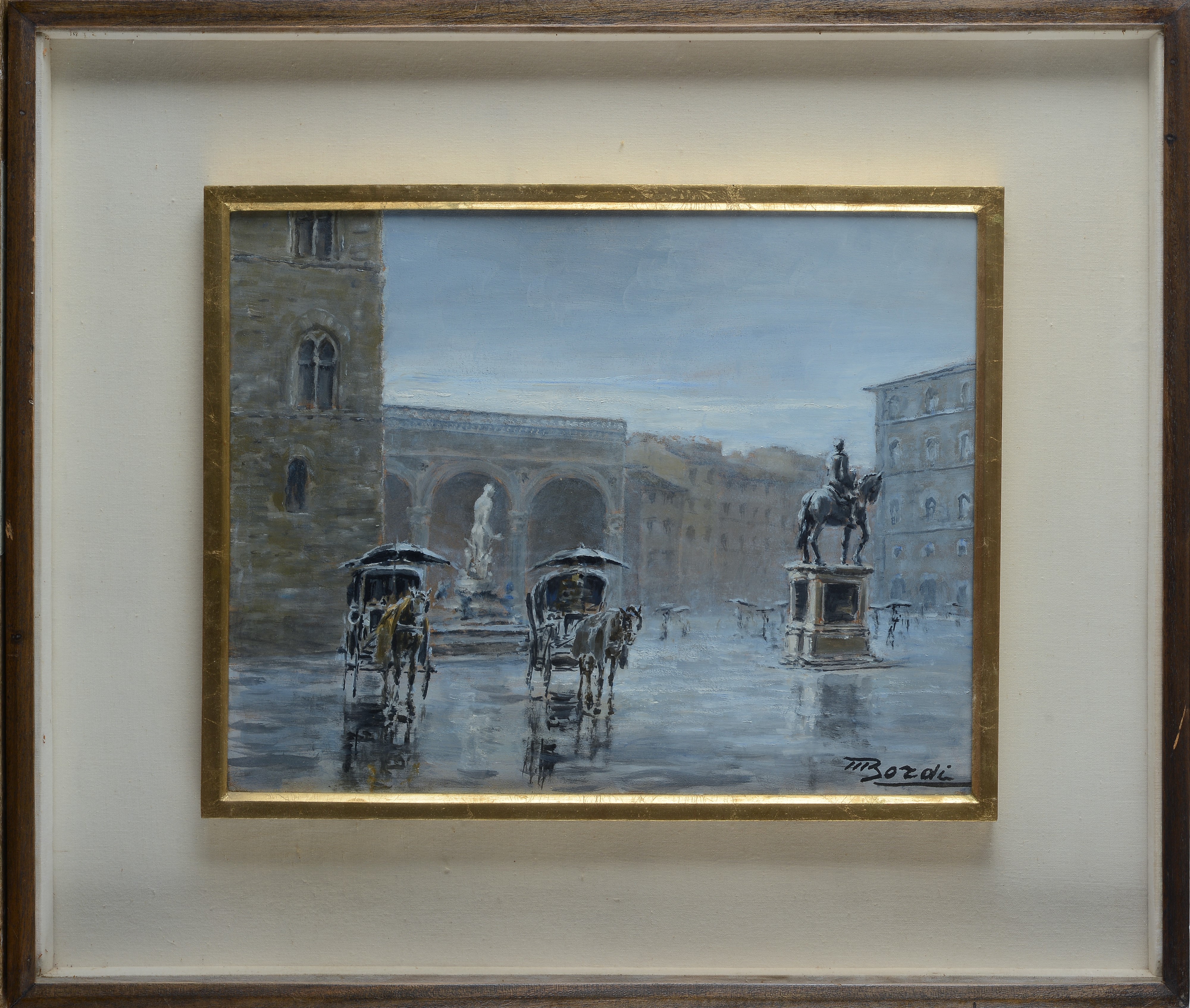 Mario Bordi - Carrozzelle in Piazza Signoria