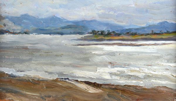 Attr. a Vladimir Fedorovic Stozarov - Paesaggio lacustre