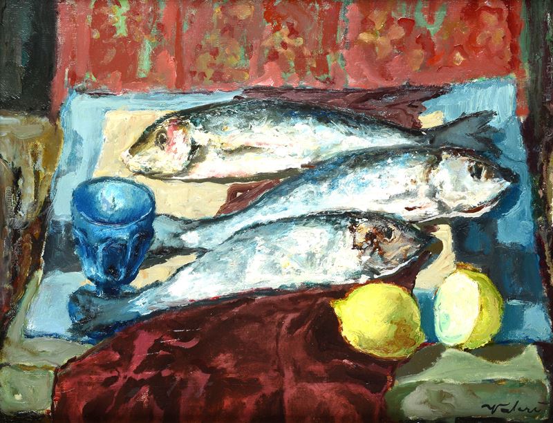 Natura morta con pesci