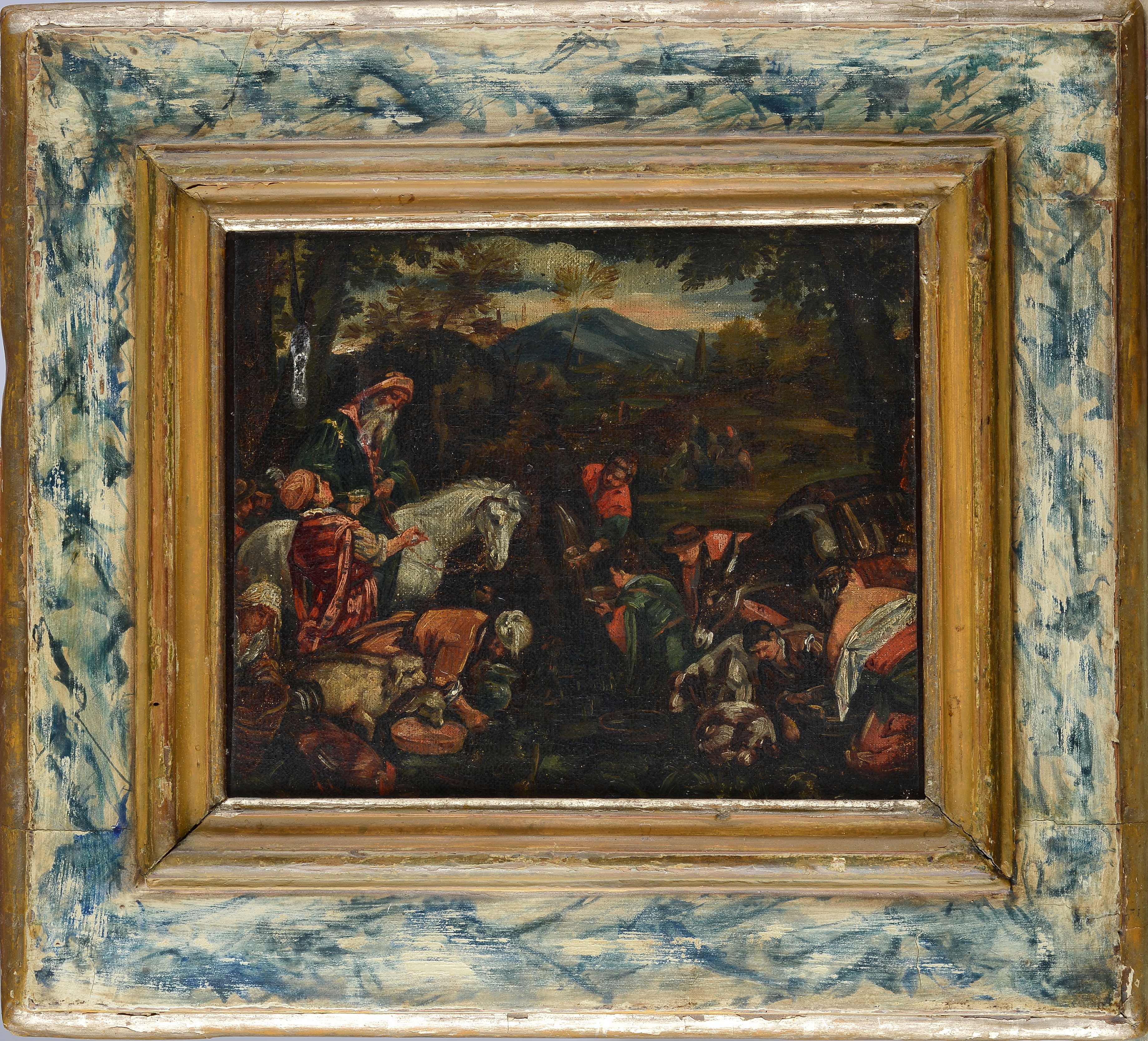 Scuola di Jacopo Bassano - Paesaggio con Figure
