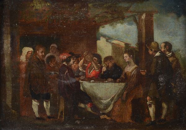 Scuola Fiorentina, XVII sec. - Pranzo sotto il pergolato