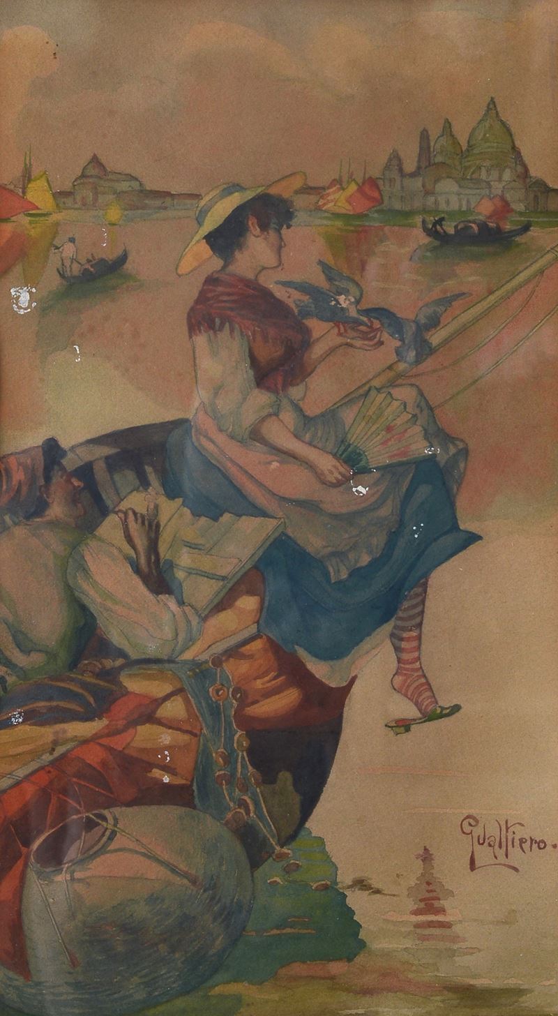 Sulla gondola a Venezia