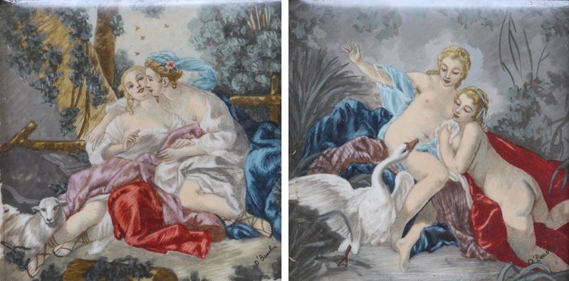 Anonimo, XX Sec. - Coppia di Scene Mitologiche