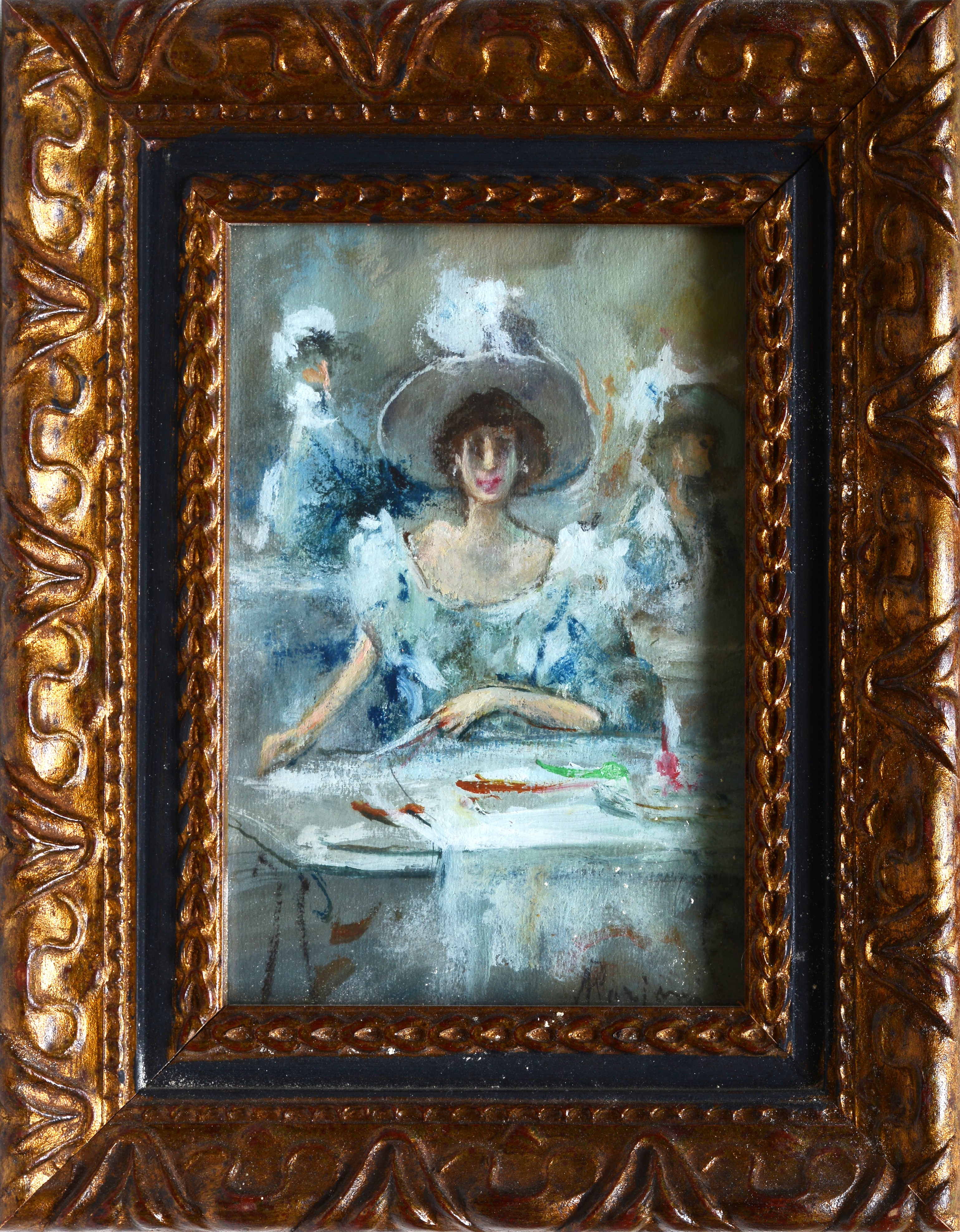 Pompeo Mariani - Signora al Caffè
