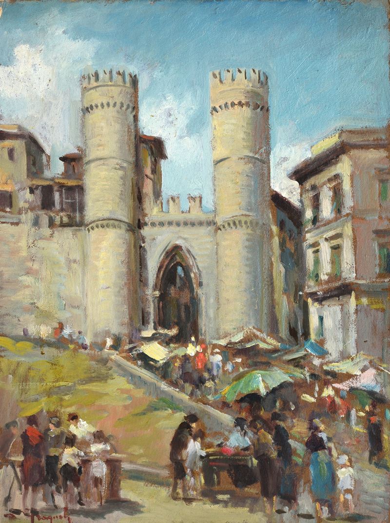 Nei pressi della casa di Colombo a Genova