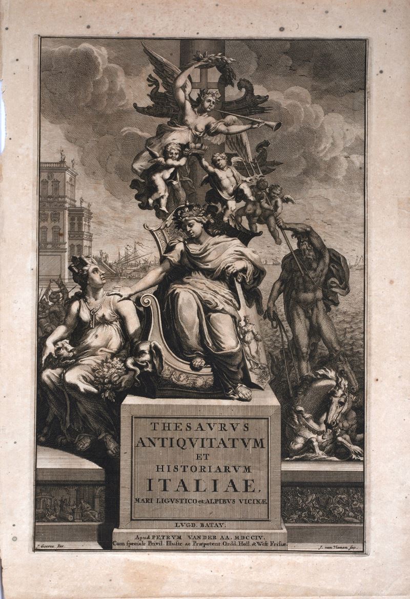 Frontespizio Thesaurus Antiquitatum Et Historiarum Italiae