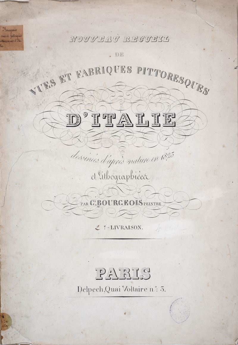 Nouveau Recueil De Vues Et Fabriques Pittoresques D'italie Dessinées D'après Nature En 1823 Et Li...