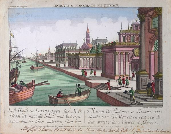 Maison de Plaisance a Livorne Construite vers la Mer, où on peut vour de loin arriver les Navires et  [..]