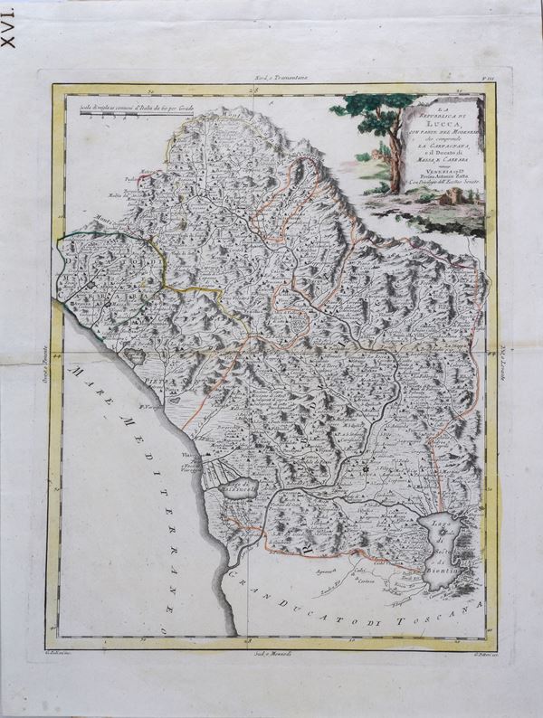 La Repubblica di Lucca con parte del Modenese che comprende La Garfagnana e il Ducato di Massa e Carrara