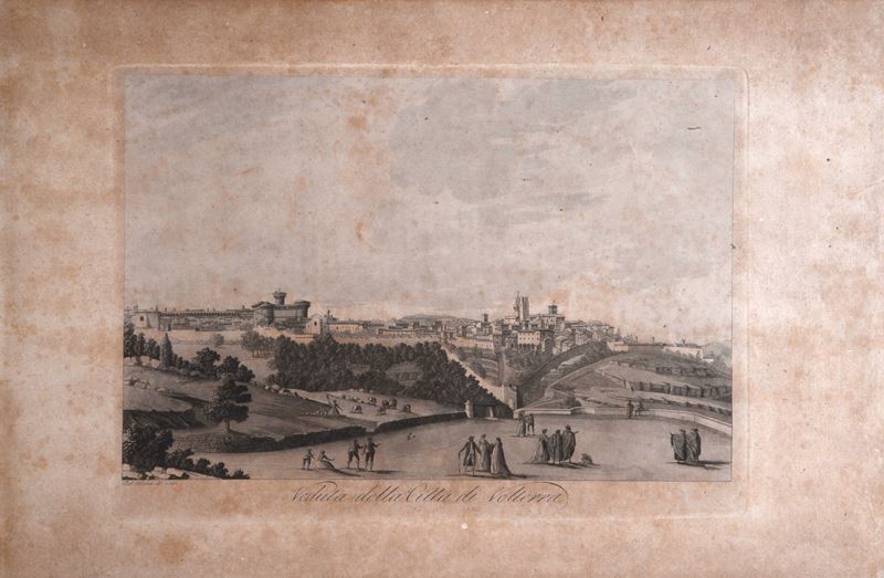 Veduta della città di Volterra
