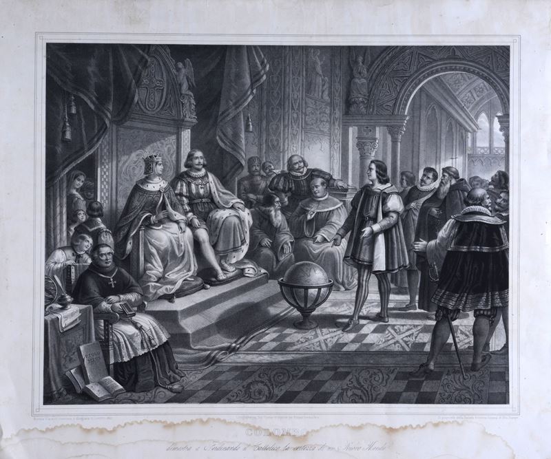 Colombo Dimostra a Ferdinando il Cattolico la Certezza di un Nuovo Mondo