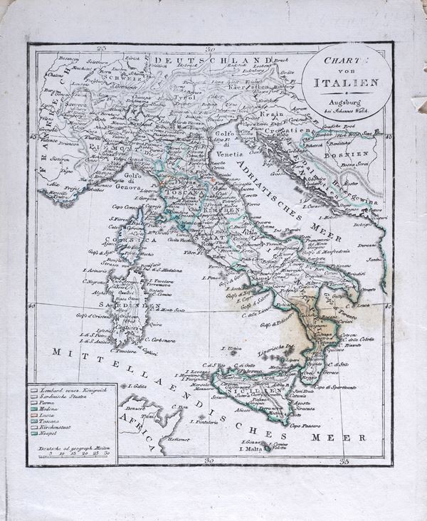 Cartina dell'Italia