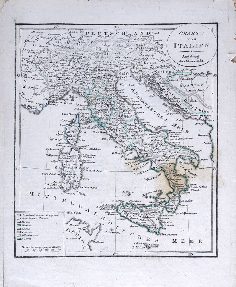 Cartina Dell'italia