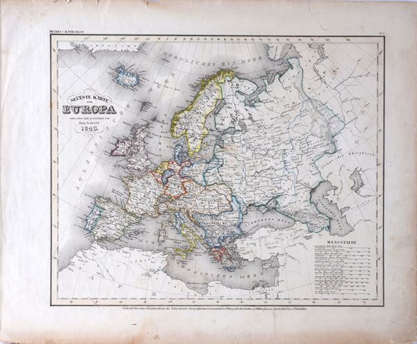 Cartina dell'Europa