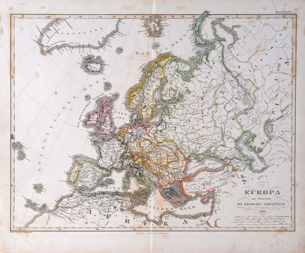 Cartina dell'Europa