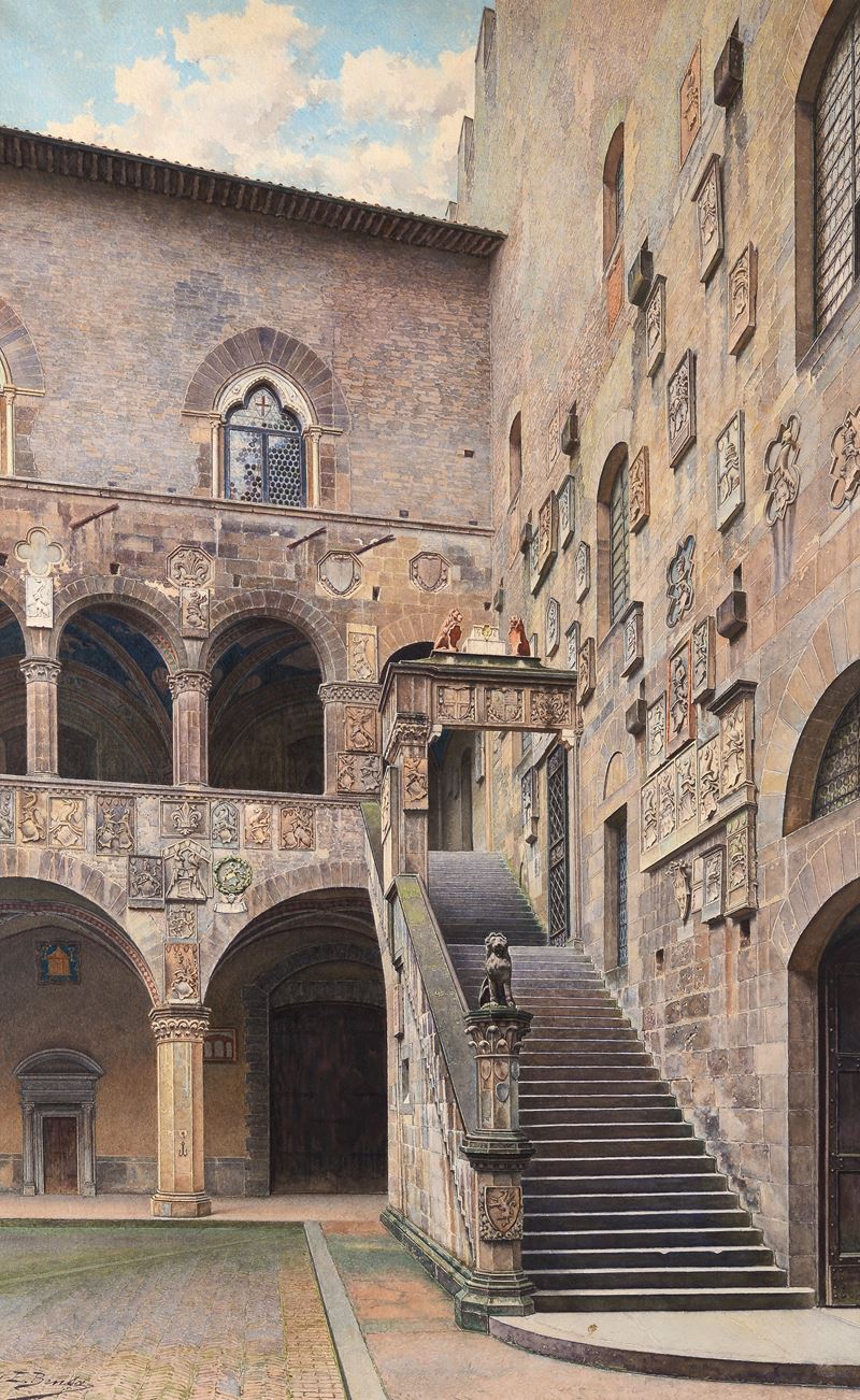 Ernesto Bensa - Cortile del Bargello