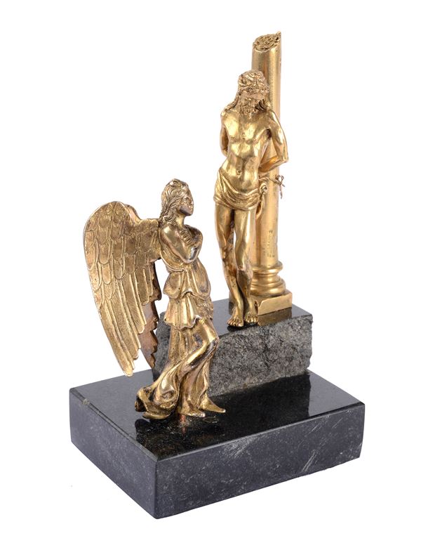 Cristo alla colonna con angelo
