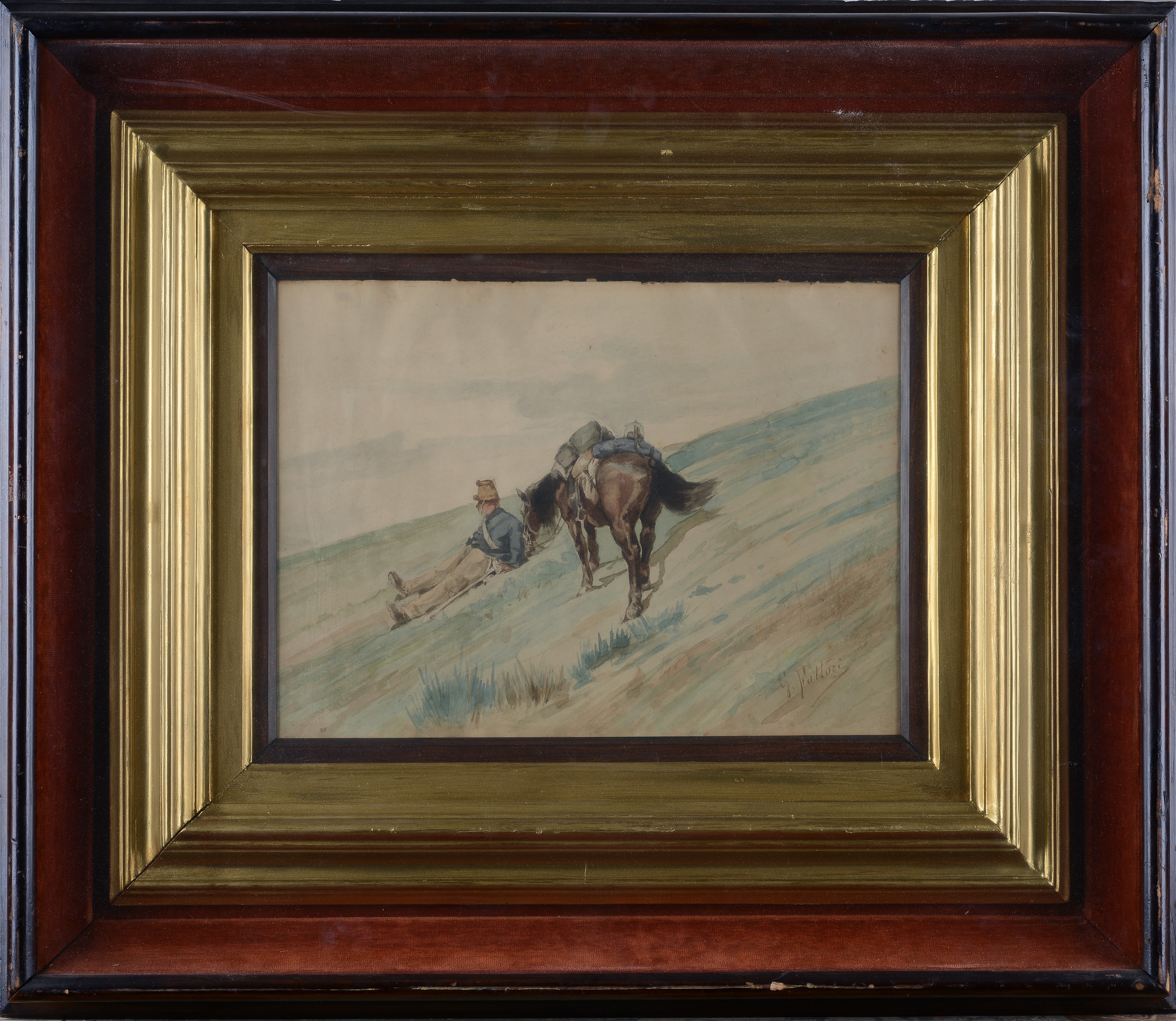 Attr. a Giovanni Fattori - Riposo del Soldato