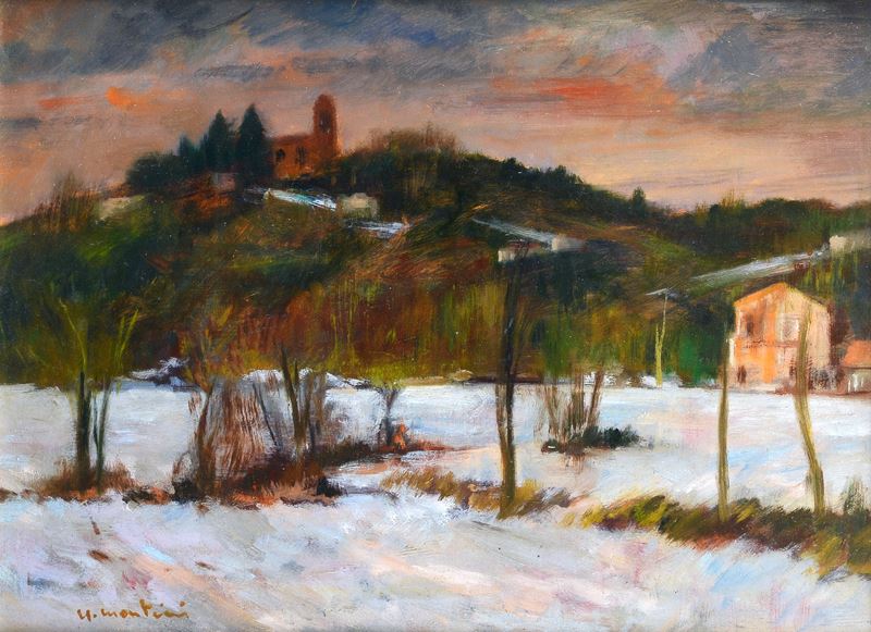 Umberto Montini - Paesaggio Sotto la Neve