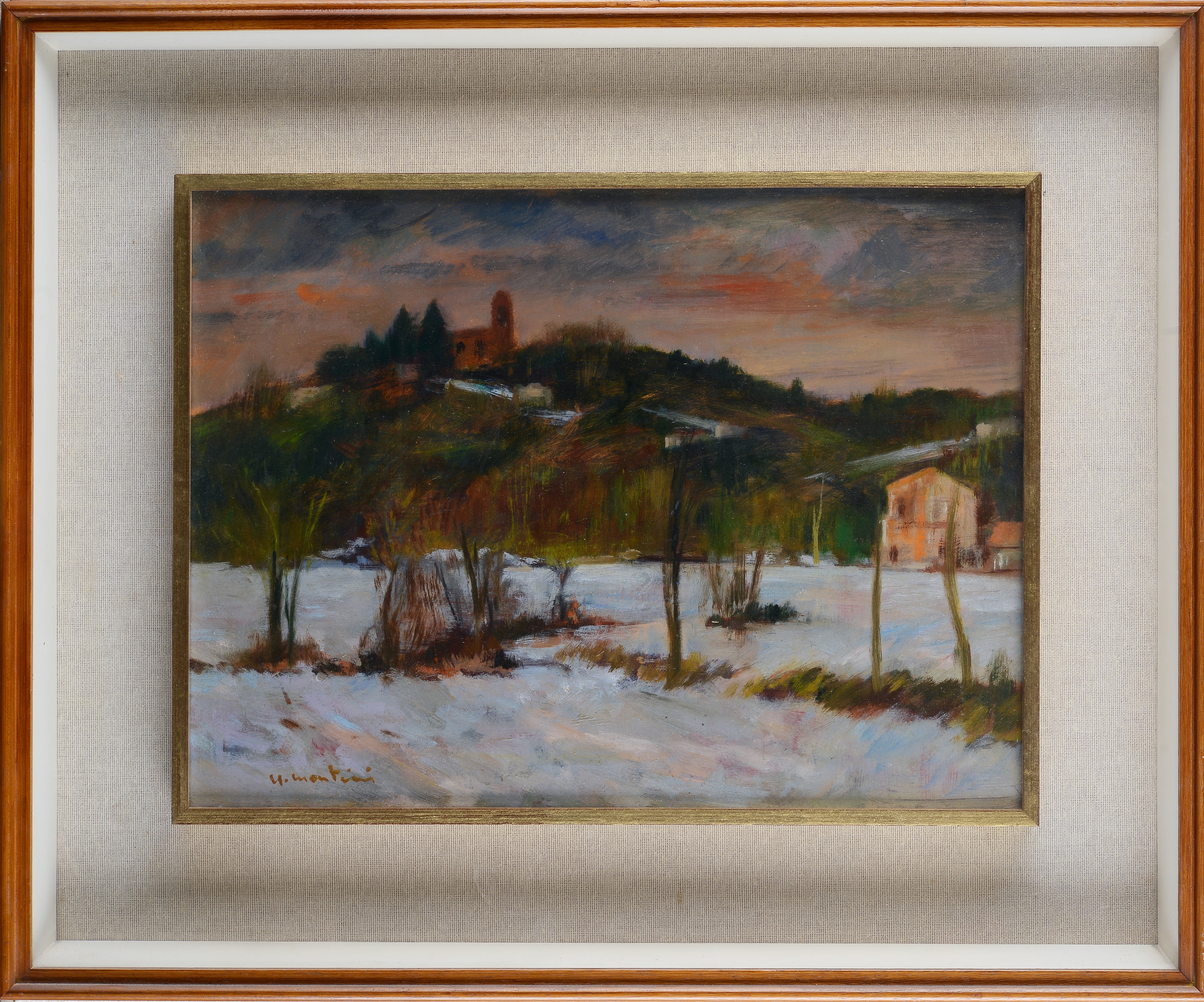 Umberto Montini - Paesaggio Sotto la Neve
