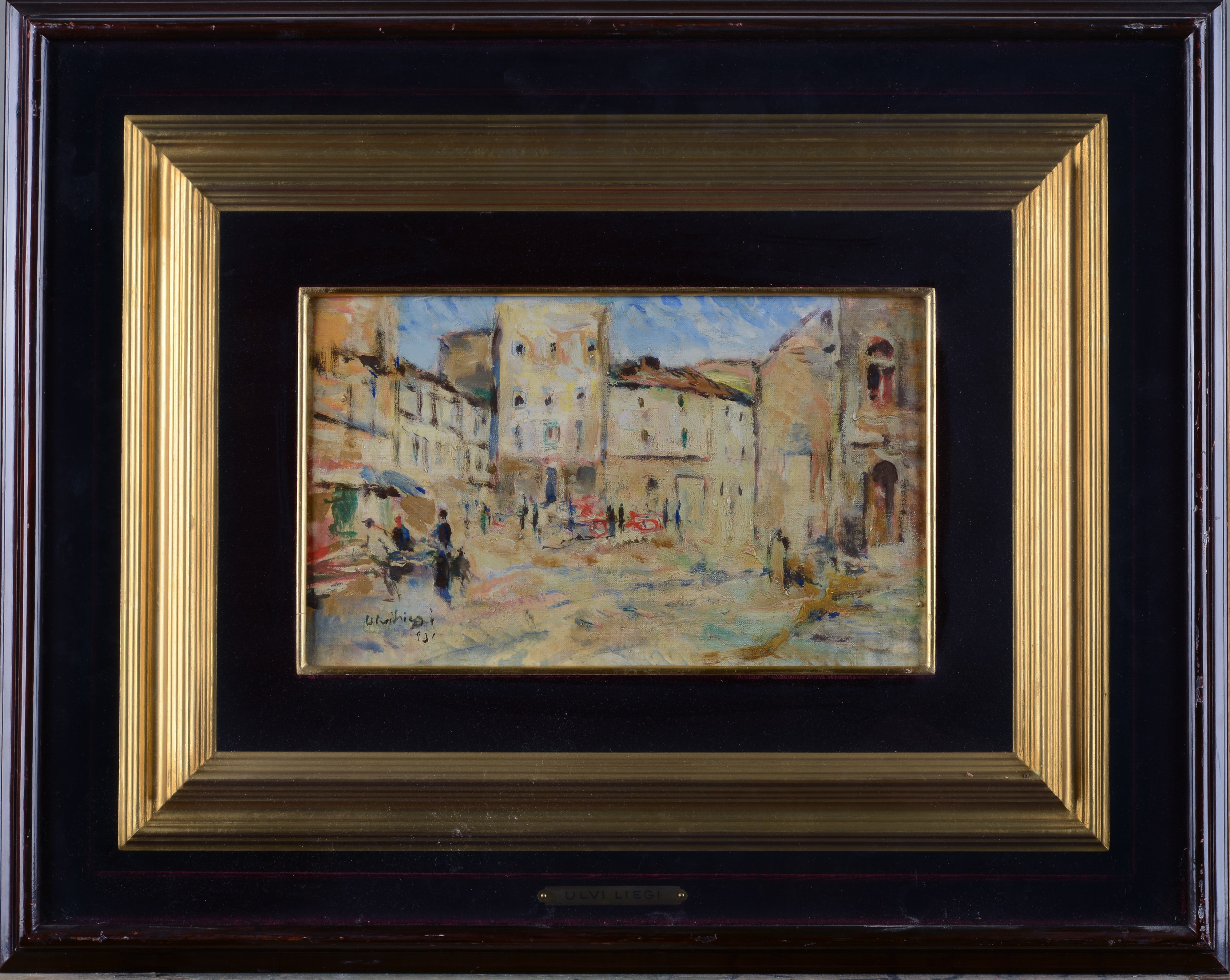 Attr. a Ulvi Liegi - Piazza di Paese