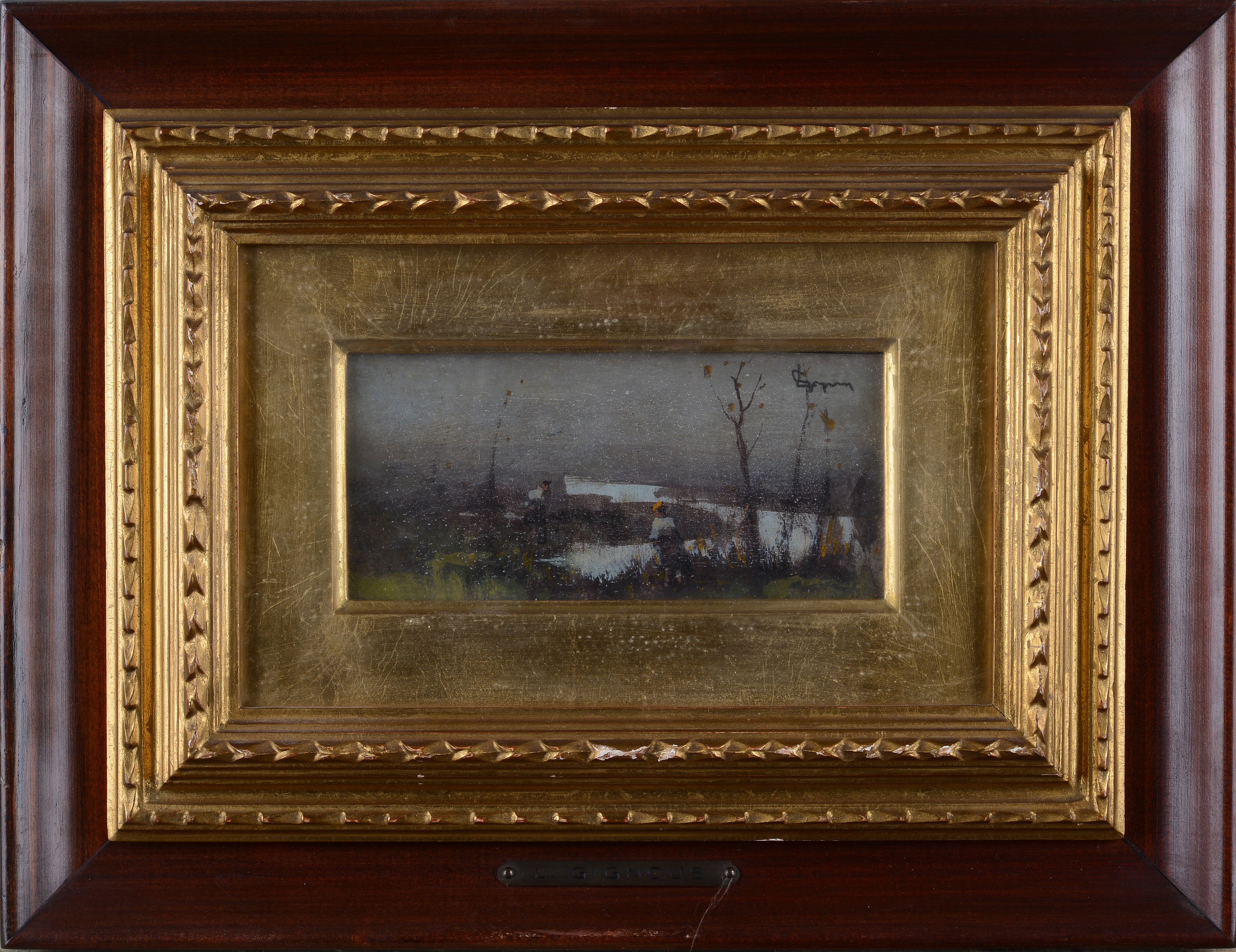 Lorenzo Gignous - Paesaggio con Figure