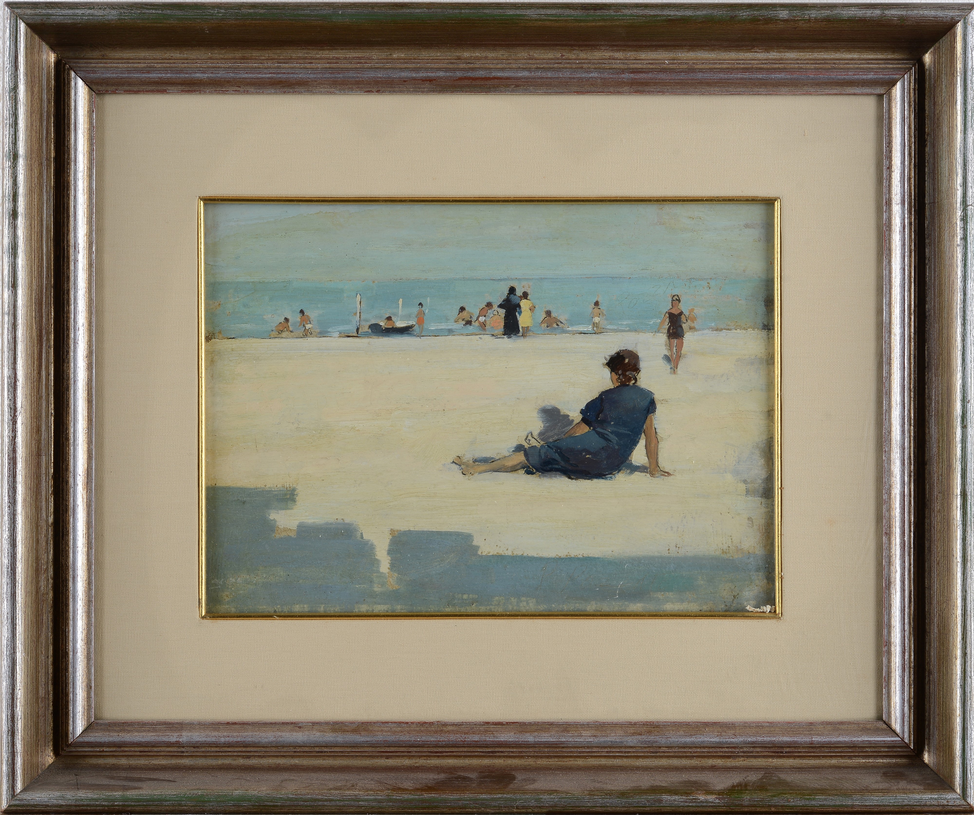 Anonimo, XX Sec. - Figure sulla Spiaggia