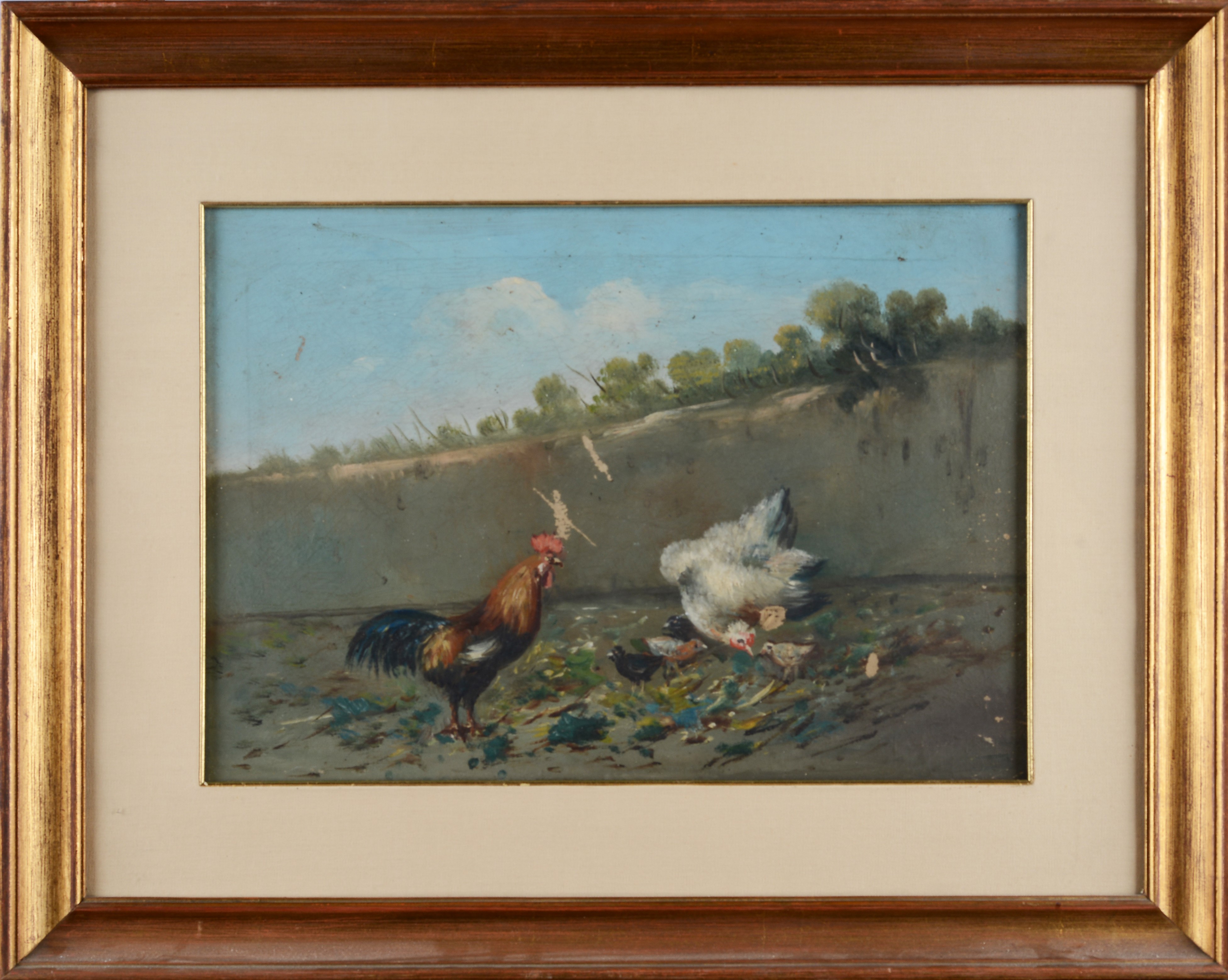 Anonimo, XX Sec. - Gallo e Gallina