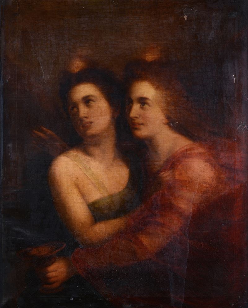 Scuola Inglese, XIX Sec. - Figure Allegoriche