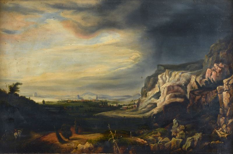 Anonimo, XIX Sec. - Paesaggio