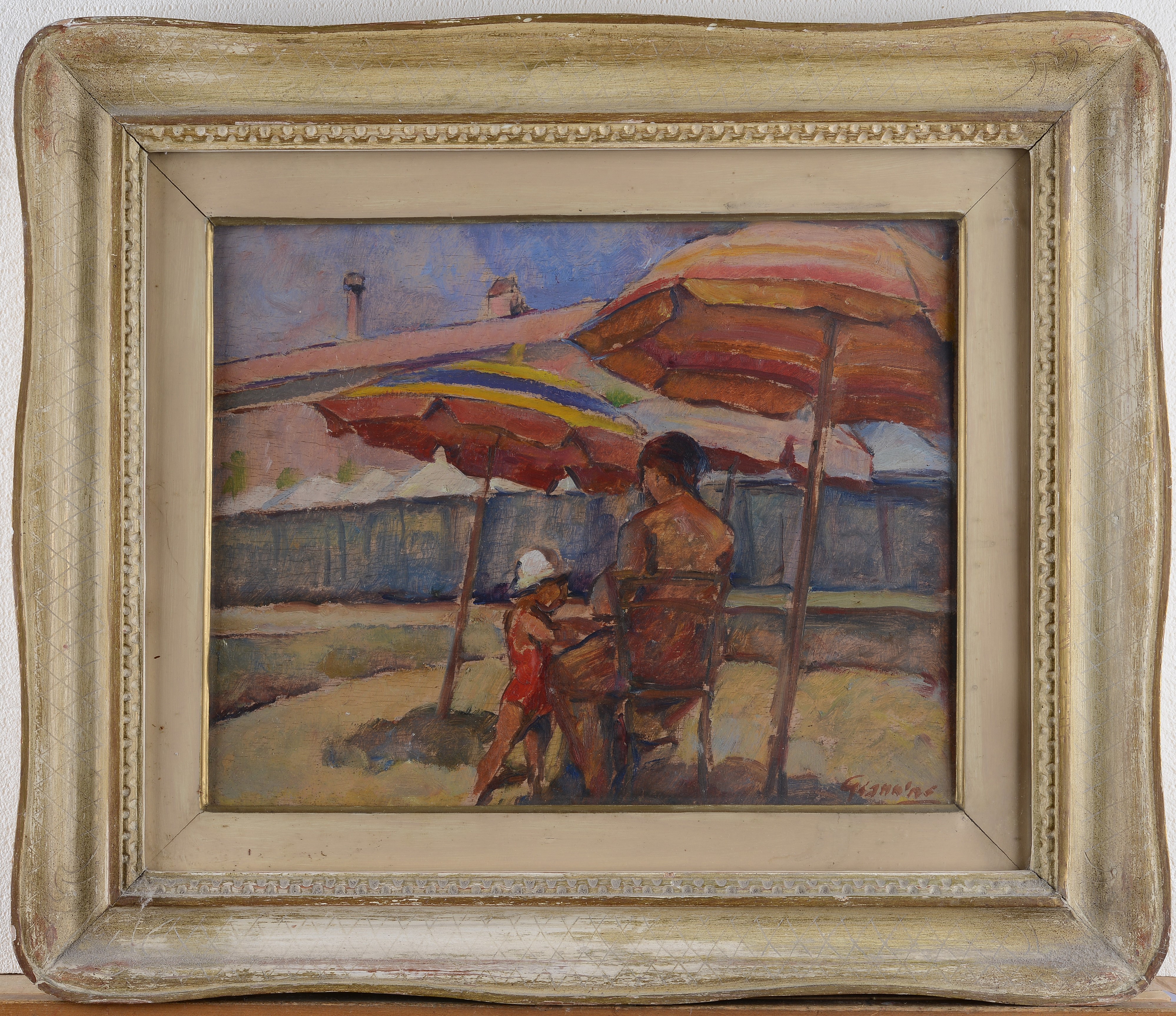 Adelaide Giannini - Ombrelloni con Figure