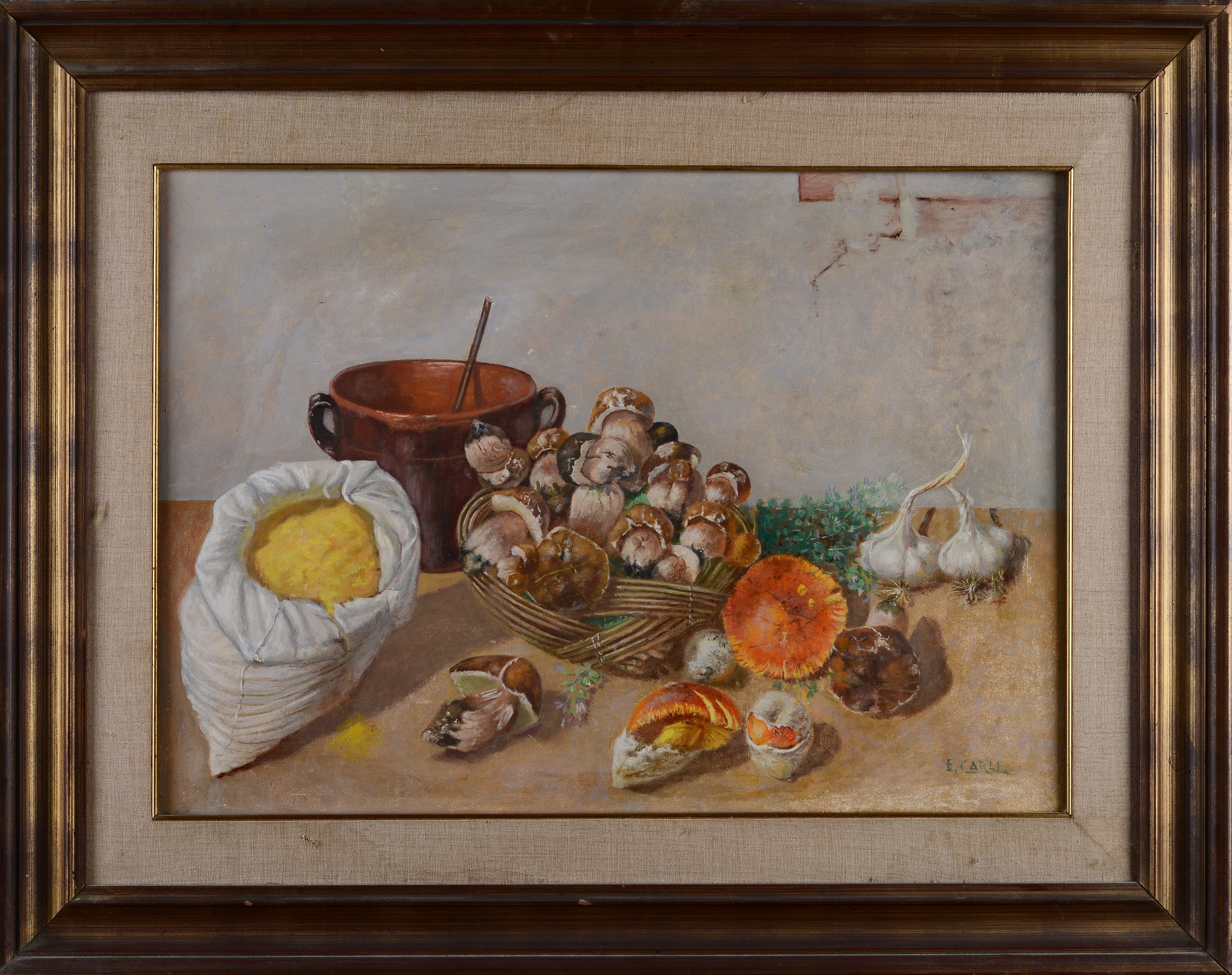 Natura morta con funghi