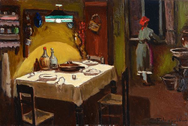 Cafiero Filippelli - Interno con figura