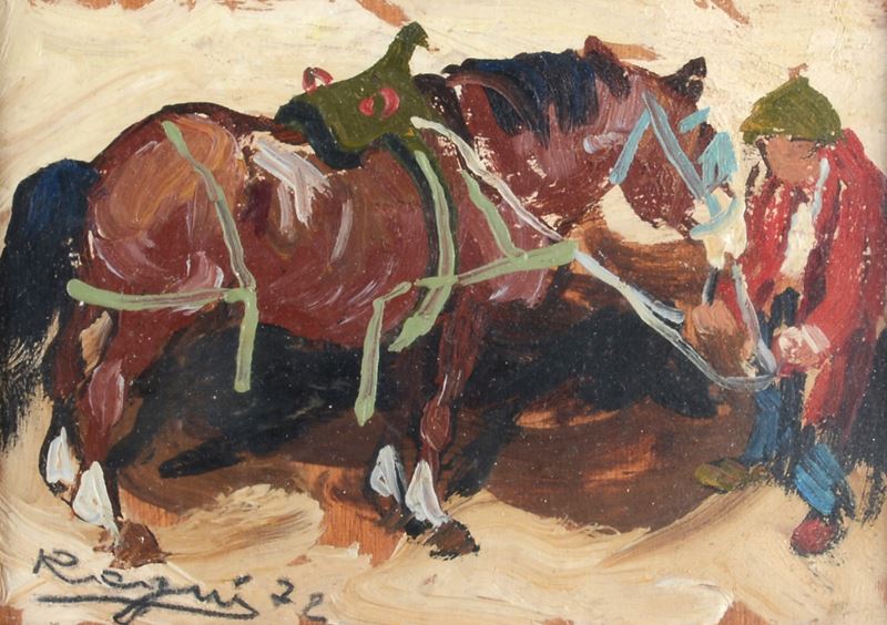 Basso Ragni - Uomo con Cavallo