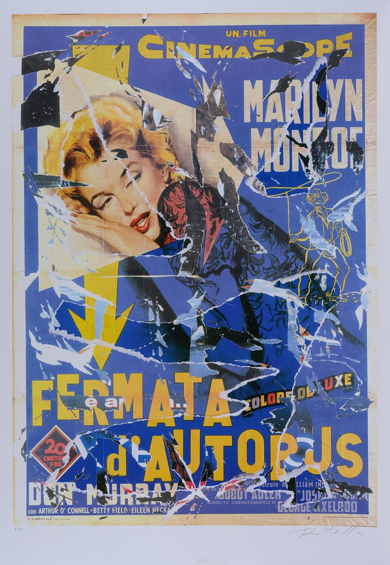Mimmo Rotella - Fermata D'autobus
