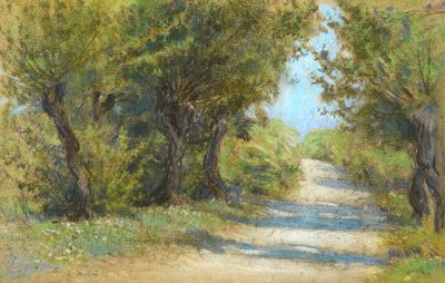 Paesaggio con alberi