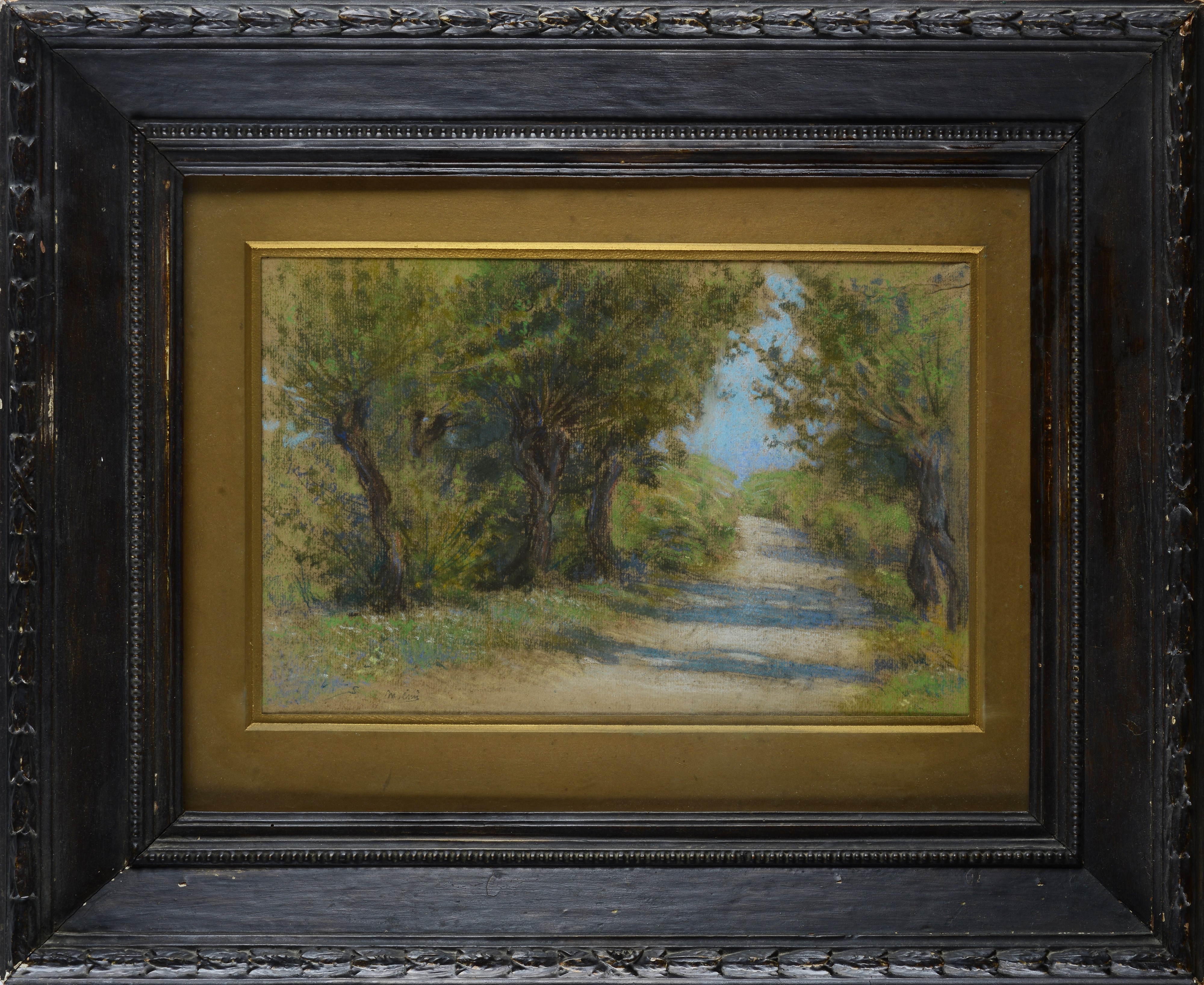 Alfredo Cini - Paesaggio con alberi