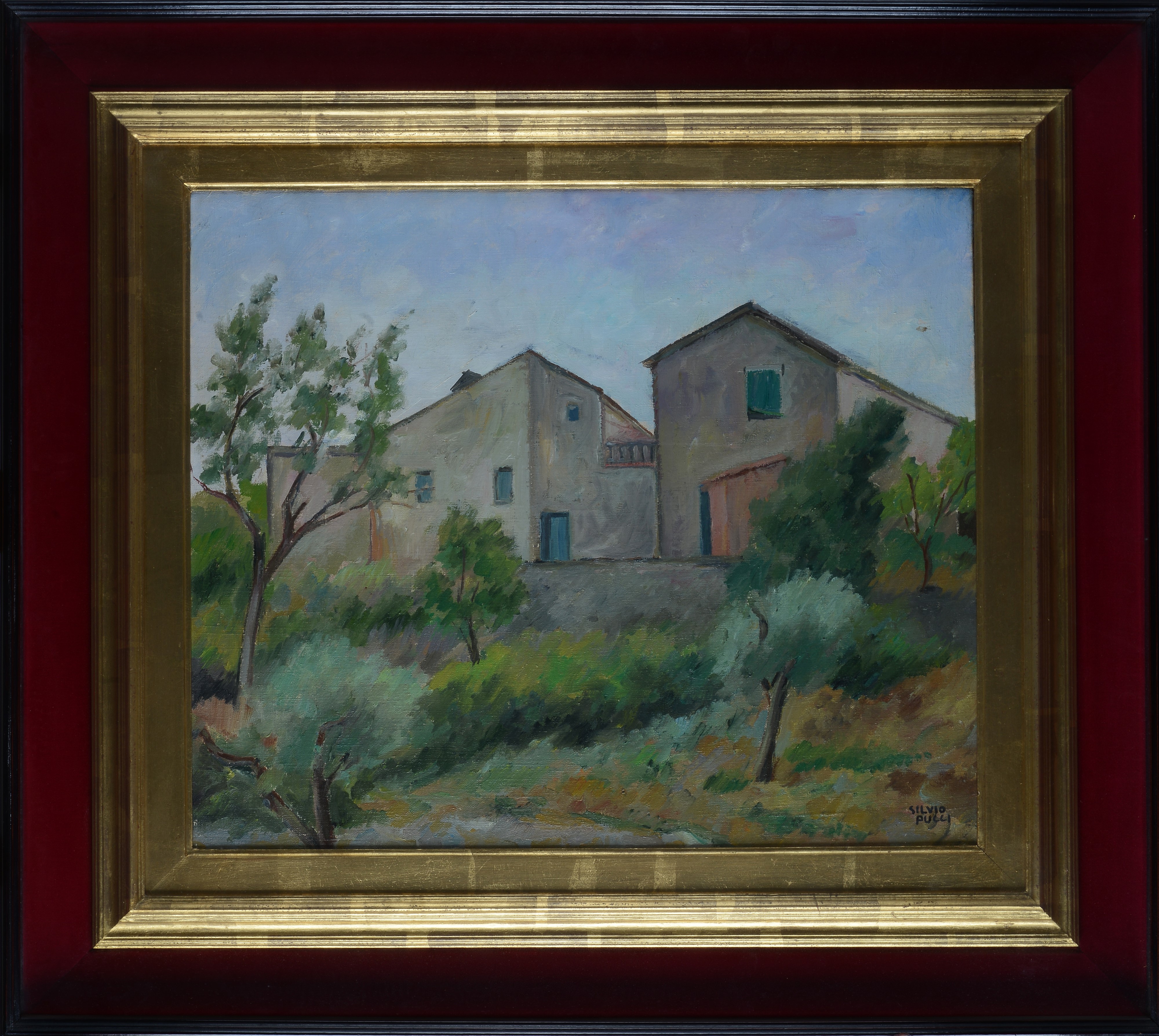 Silvio Pucci - Paesaggio con Case