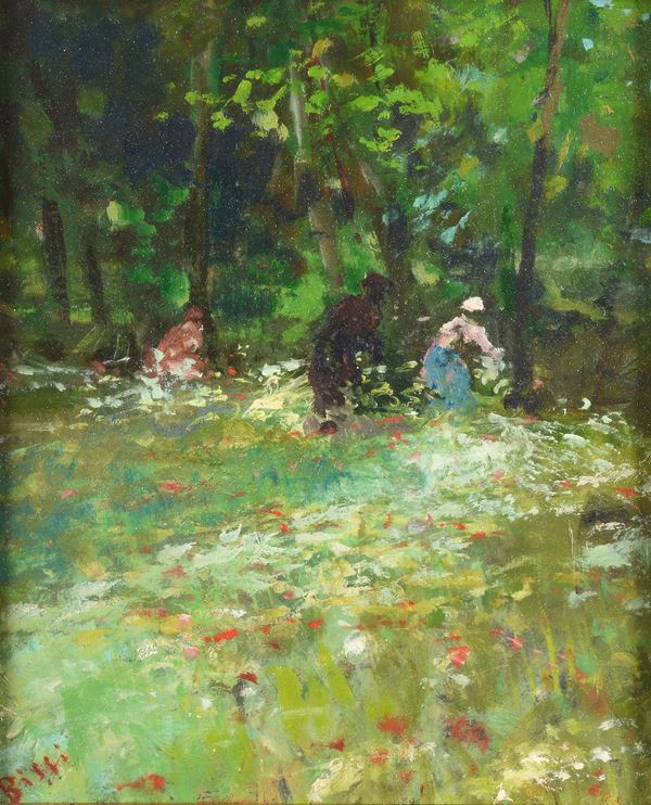 Sergio Bissi Cirno - Sottobosco con figure
